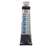 Talens Blockprint Peinture opaque à séchage rapide - Tube 20 ml Noir 700 - Idéal pour le pochoir et le marquage - Diluable à l'eau et facile à nettoyer