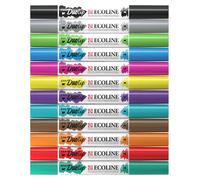 Talens - Duotip Ecoline, lot de 12 pièces Basic | 3 pièces