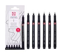 ROYAL TALENS Feutre Pigment Fineliner, set de 6, noir