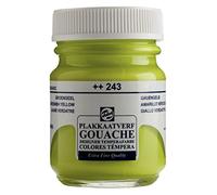 Talens Gouache extra fine - Jaune verdâtre 243-50 ml Peinture d'artiste au fini mat