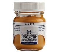 Talens Gouache Extra Fine Quality - 50 ml Jaune Ocre jaune 227 - Peinture mate hautement pigmentée