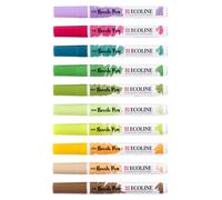 Talens - Lot de 10 stylos pinceaux Ecoline « Botanique » | 3 pièces