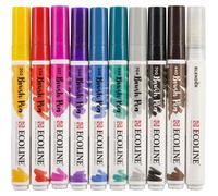 Talens - Lot de 10 stylos pinceaux Ecoline pour le handlettering | 3 pièces