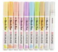 Talens - Lot de 10 stylos pinceaux Ecoline, teintes pastel | 3 pièces