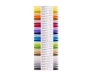 Talens - Marqueurs Pantone double pointe, set de 27 pièces pour dessins, illustrations et créations graphiques précises