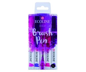 Talens Pinselstift Ecoline Brush Pen 5er Set Kleuren Violetttöne