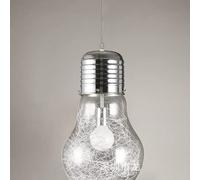 TaleTre Suspension en verre Northern Glass Big Light Bulb - Lustre moderne réglable for îlot de, salon, bureau et salle à manger(Light color)