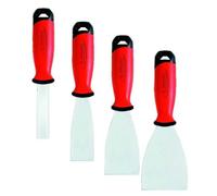 TALIAPLAST Couteau à peindre 60 mm - Inox - Manche ergonomique rouge/noir