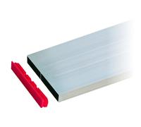 TALIAPLAST Règle alu rectangulaire 1 voile 2 alvéoles - 5 m - Argent