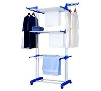 Talk-Point Séchoir à linge mobile - 3 niveaux réglables en hauteur, pliable