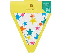Talking Tables 1 Pack Guirlande Fanions Étoiles en Papier Coloré 4m - Décoration Recyclable pour Anniversaire, Mariage, BBQ, Fête de Jardin