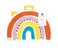 Talking Tables 10 x assiettes en papier arc-en-ciel jetables 25cm solides et durables pour anniversaire 1 an baby shower fête Pride vaisselle colorée enfants adultes