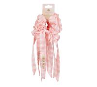Talking Tables 5 x Chouchous roses pour demoiselles d'honneur avec joli motif vichy, Hen Do Party et Bridal Showers, accessoire pour la tête de fête, emballage recyclable | Conçu au Royaume-Uni