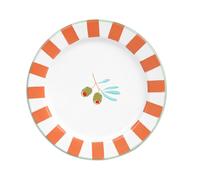 Talking Tables Assiette Émaillée Faite à la Main 20cm Design Olive, Robuste, pour Repas Extérieur, Pique-Nique, Art de la Table Méditerranéen, Passe au Lave-Vaisselle