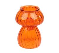 Talking Tables Bougeoir en Verre en Forme de Champignon Orange | Vase à bourgeons | Décorations de Table de Noël élégantes | Cadeau de Noël pour Elle ou Lui décoration d'intérieur, Cadeau de Noël,