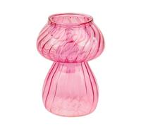 Talking Tables Bougeoir en Verre en Forme de Champignon Rose | Vase à bourgeons | Décorations de Table de Noël élégantes | Cadeau de Noël pour Elle ou Lui décoration d'intérieur, Cadeau de Noël, Père