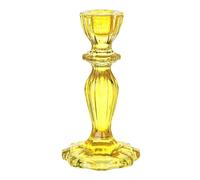 Talking Tables Bougeoir en Verre Jaune Conique, 16 cm - Décoration de Table Élégante pour Dîner, Pâques, Mariage Boho, Soirée d'Été