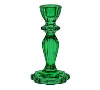 Talking Tables Bougeoir, Support de Bougie Conique pour l'intérieur ou l'extérieur, en Verre, Vert foncé Boho-DRK-GRNCNDLHOLD Taille Unique, Vertfoncé