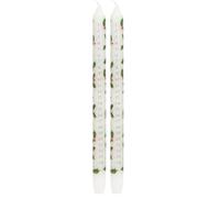 Talking Tables Bougie de l’Avent Blanche Houx de Noël - Calendrier de l’Avent à Brûler Jour par Jour, Décoration Festive pour Table de Noël, 30 cm x 2,2 cm (Lot de 2)