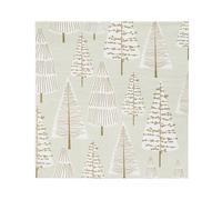 Talking Tables Christmas Accessories Paper Napkins Trees | 16 Pack, Gold Silver | Xmas Dinner Lunch Party