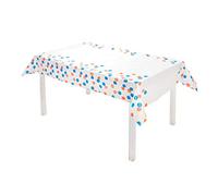 Talking Tables Housse de table en papier jetable pour les événements d'été et patriotiques 180 x 120 cm, rouge, blanc, bleu