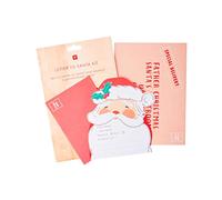 Talking Tables Kit Lettre de Noël au Père Noël pour enfants | Papier et enveloppes à envoyer au pôle Nord avec réponse | Activités de Noël amusantes, cadeau créatif