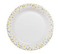 Talking Tables Lot de 10 assiettes en carton jetables élégantes parfaites pour un anniversaire, un mariage, un barbecue, un pique-nique - Vaisselle abordable - Élégantes et pratiques : 23 cm