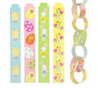 Talking Tables Lot de 100 décorations de Pâques en papier pour enfants, activités amusantes avec poussins, œufs, lapins et fleurs