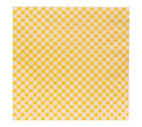 Talking Tables Lot de 16 serviettes en papier vichy jaunes à carreaux - Vaisselle jetable parfaite pour les pique-niques, les barbecues et les fêtes de jardin d'été - Rassemblements festifs en plein