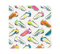 Talking Tables Lot de 20 Serviettes de Table Papier Football - Parfait pour Match de Coupe du Monde ou Anniversaire - Vaisselle Jetable - Vert - 33 x 33 cm