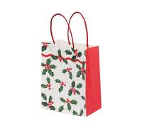 Talking Tables Lot de 8 sacs cadeaux de Noël en papier avec poignées solides pour bonbons, cadeaux d'anniversaire d'enfants, fête prénatale, cadeau de Père Noël secret, mariage pour filles ou garçons
