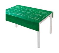 Talking Tables Nappe en Papier Football - Vert et Blanc, 180 cm x 120 cm, Nappe Anniversaire Football, Fête sur Le Thème du Football