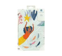Talking Tables Nappe en Papier Sirène, Nappe Recyclable pour Anniversaire Enfants, Thème sous la Mer & Baby Shower, sans Plastique, 180 x 120 cm