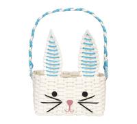 Talking Tables Panier De Pâques En Forme De Lapin Pour Enfants Visage De Lapin Mignon Pour Garçons Et Filles Parfait Pour Chasse Aux Œufs Et Rangement Jouets Écologique En Papier Recyclé 17x25cm