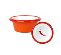 Talking Tables Petit Bol en Émail à Tremper 8cm Design Piment - Bol à Condiments pour Sauces, BBQ, Art de la Table & Camping