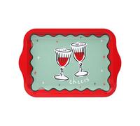 Talking Tables Petit Plateau de Service de Noël réutilisable de 24 cm pour collations, toasts, apéritifs, Boissons Chaudes, fêtes de Noël et Utilisation Quotidienne