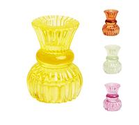 Talking Tables Photophore Petit Verre Jaune Décoratif - Bougeoirs et Bougies Chauffe-Plats, Déco Intérieure/Extérieure Mariage Bohème, 7,5 cm
