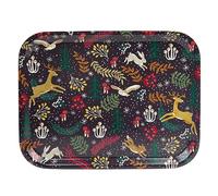 Talking Tables Plateau de service rectangulaire en bois avec motif Winter Wonderland | Pour thé, café, boissons et sandwichs | Bois de bouleau de Suède | Passe au lave-vaisselle | Dimensions : 27 x 20