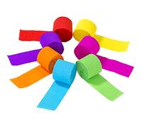 Talking Tables Lot de 7 Banderoles arc-en-ciel, papier crépon, Lumineux, Multicolor, Decoration, Anniversaire, Enfants