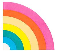 Talking Tables Serviettes en Papier Arc-en-Ciel pour Fête d'Anniversaire Enfants ou Pride, Pack de 16, 29x29 cm, RBNAPKINS