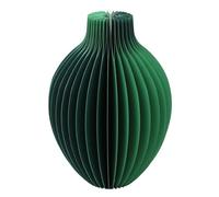 Talking Tables Vase en Papier Alvéolé Vert avec Fiole en Verre - Décoration Table de Noël, Pièce Maîtresse, Cadeau, Secret Santa, 18 cm