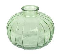 Talking Tables Vase Soliflore en Verre Vert pour Fleurs Décoration Élégante Centre de Table Mariage Rebord de Fenêtre Fêtes Jardin Dîner d'Été Cheminée Cadeau Hauteur 8 cm