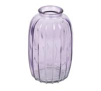 Talking Tables Vase soliflore Lilas en Verre - 1 pièce décorative, idéal Fleurs fraîches séchées Centre de Table Mariage Salon Anniversaire Cadeau Rebord fenêtre - Hauteur 12 cm