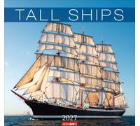 Tall Ships Kalender 2027: Großartige Fotos majestätischer Segelschiffe in einem großen Wandkalender. Das Querformat bringt die Großsegler in diesem großen Kalender perfekt zur Geltung.