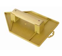 Taloche jaune pointue 18x27mm plastique poignée bois MOB MONDELIN - 311132
