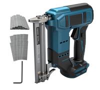 TALOEYH - Cloueuse sans fil, pistolet à ongles sans fil, compatible avec batterie 18 V, pistolet électrique 2 en 1 avec 1000 clous droits et 1000 clous en forme de U, pour tapisserie d'ameublement
