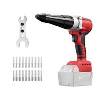 TALOEYH - Pince à riveter sans fil compatible avec batterie 18 V (sans batterie), pistolet à riveter sans fil, pistolet à riveter pop sans balais pour rivets de 1/8", 5/32", 3/16", pour métal