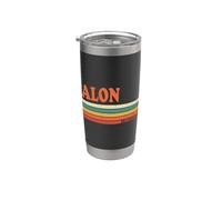 TALON Rétro Prénom Personnalisé Rayures Vintage Gobelet isotherme en acier inoxydable double paroi