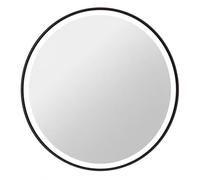 Talos Miroir de Salle de Bain avec éclairage 60 cm, LED Blanc Neutre, Cadre en ABS Noir, résistant aux éclaboussures IP24