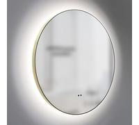 Talos Miroir de Salle de Bain LED Rond Verona Shine en Or Mat Ø50 cm - Miroir avec capteur de Mouvement - adapté aux pièces humides grâce au Cadre en Aluminium